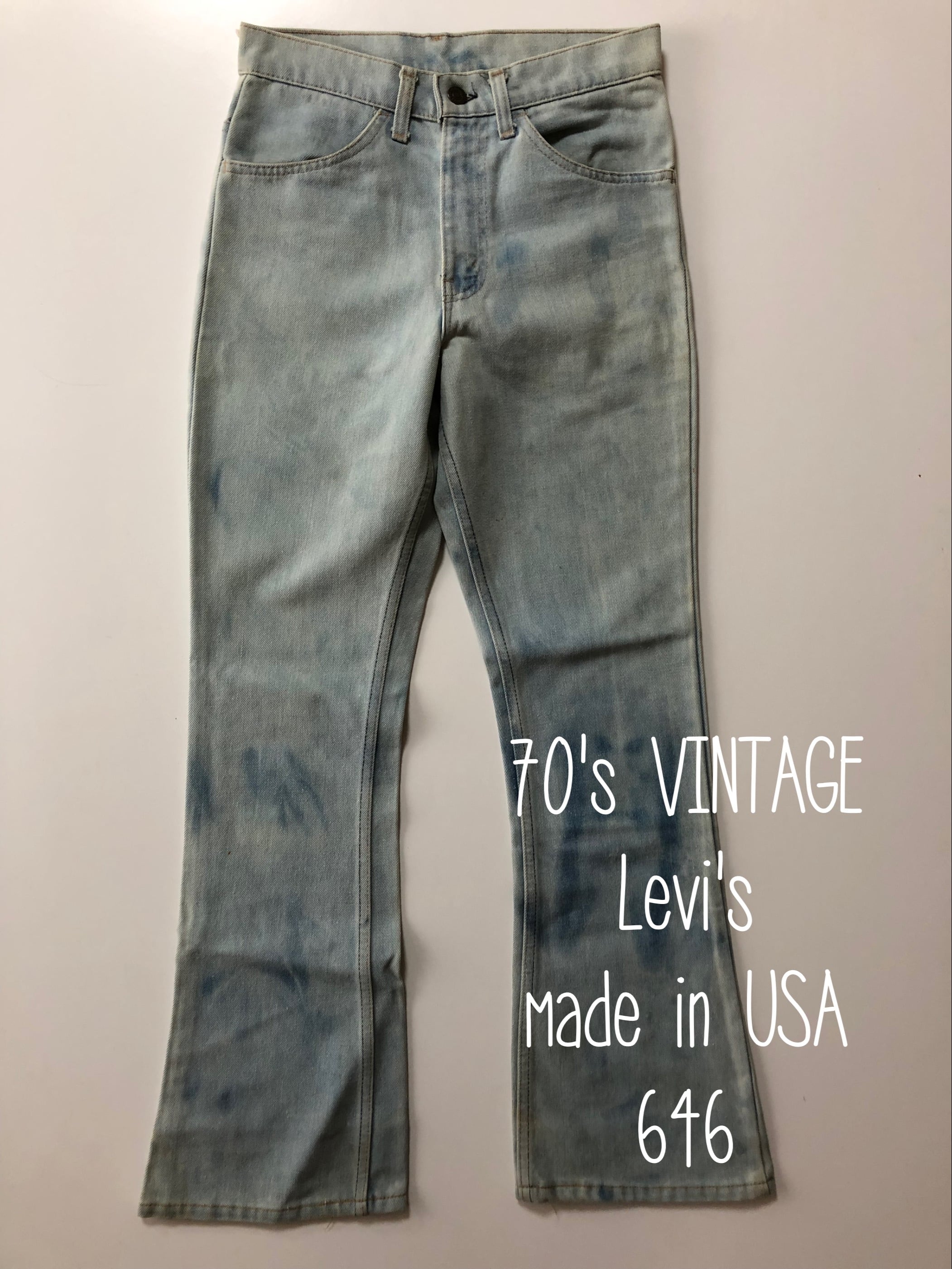 MADE in USA 70's Levi's リーバイス 646 ベルボトム 453