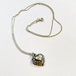 Vintage 925 Silver Heart Pendant Necklace