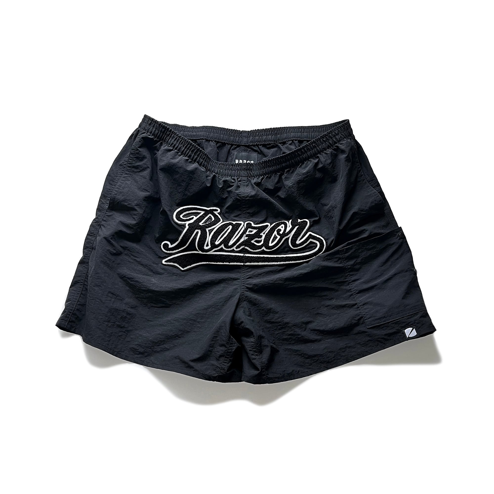 CHENILLE PATCH SHORTS BLACK