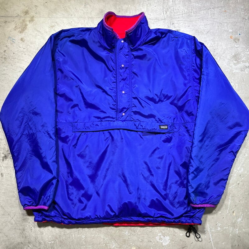 80's patagonia パタゴニア 29351 グリセードプルオーバージャケット リバーシブル ナイロン フリース F9 89年 初期モデル  XLサイズ USA製 希少 ヴィンテージ BA-2386 RM2805H | agito vintage powered by BASE