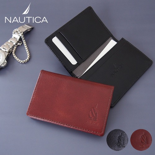 NAUTICA  ノーティカ 財布 ： オーセンティックシリーズ ナチュラルなレザーの名刺入れ  4NT0033