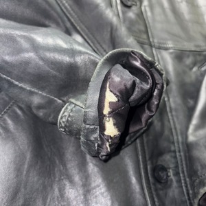 vintage EMPORIO ARMANI leather coverall jacket