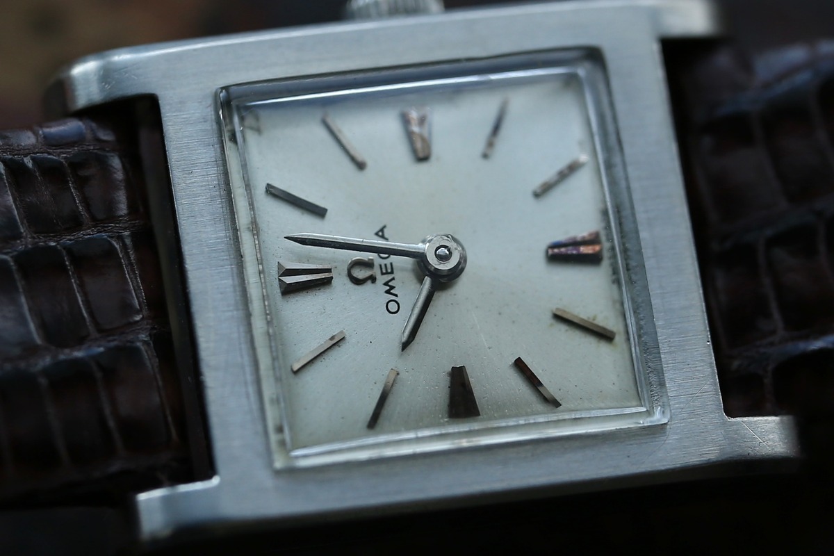 OMEGA 】1963年製 オメガ デビル H型レクタンギュラー レディース OH 