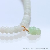1点物！K10YG ヒキュウ「豼貅」チャーム A貨翡翠 jd_pt1275