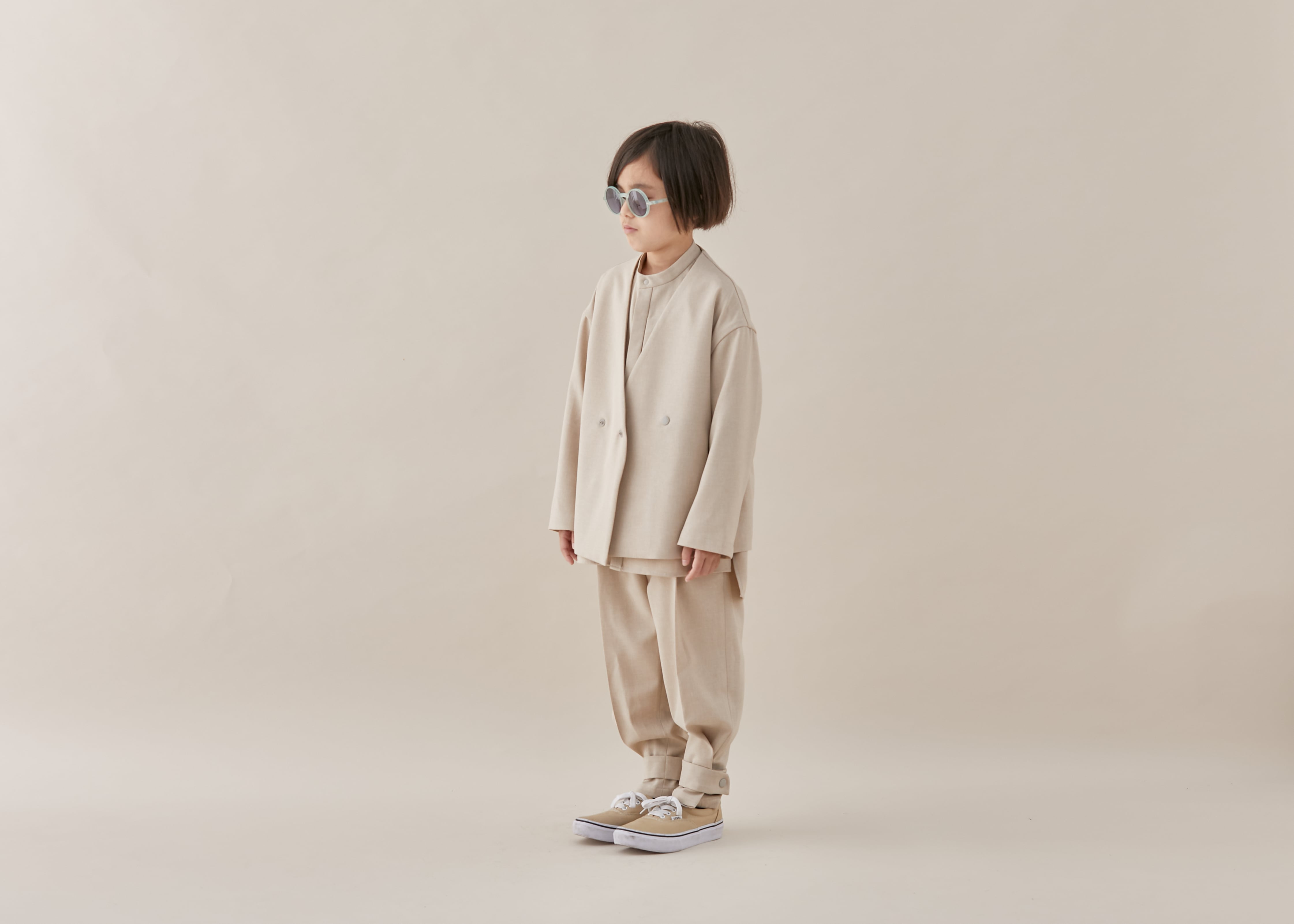 MOUN TEN.(マウンテン)/ polyester canapa hembelt pants / sand / 0(150-160cm)
