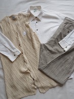 L.L.Bean Linen Cotton Houndstooth Trousers