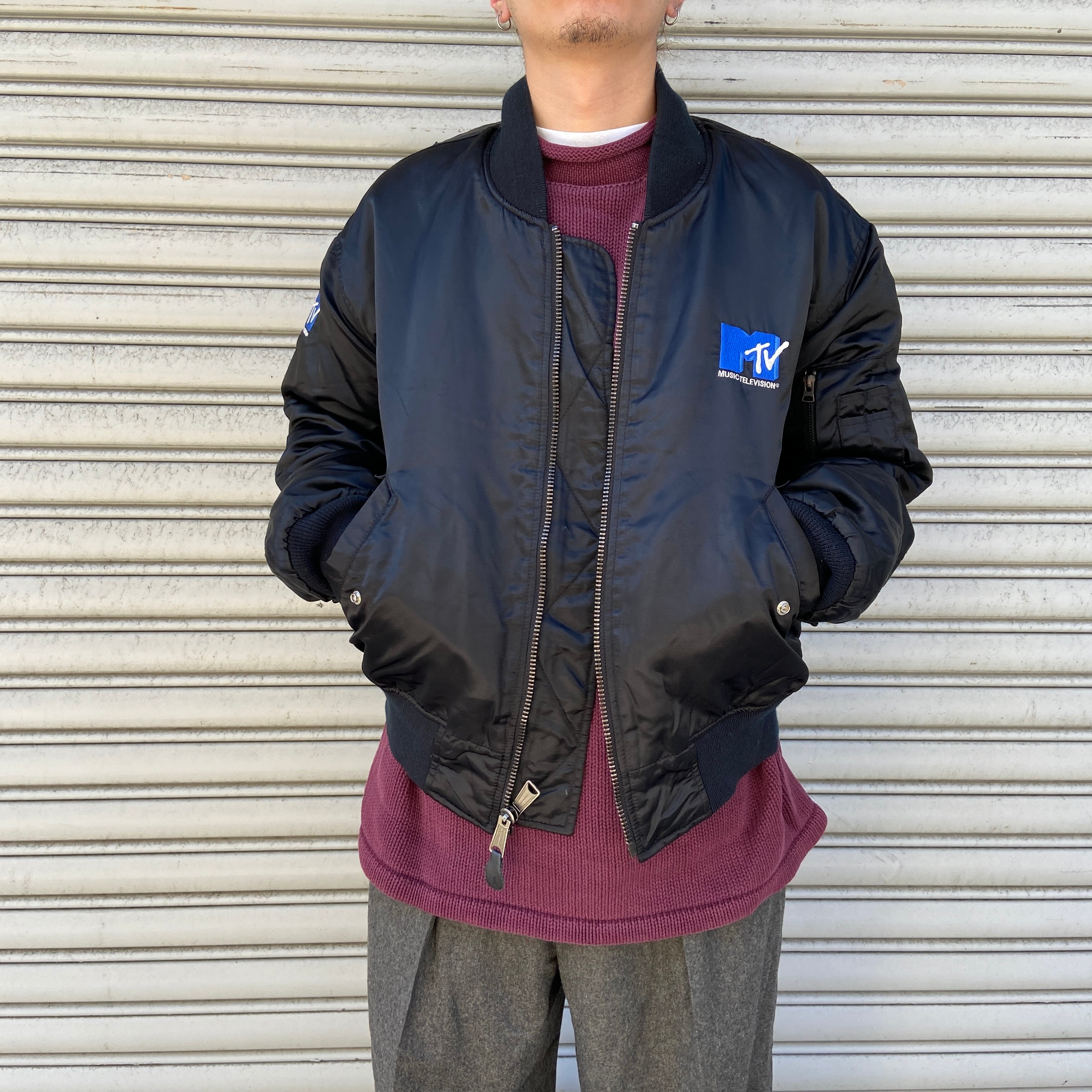 90s GAMESportswear MTV リバーシブルMA-1ジャケット M | 古着屋 Uan