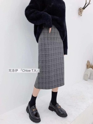 チェックタイトスカート