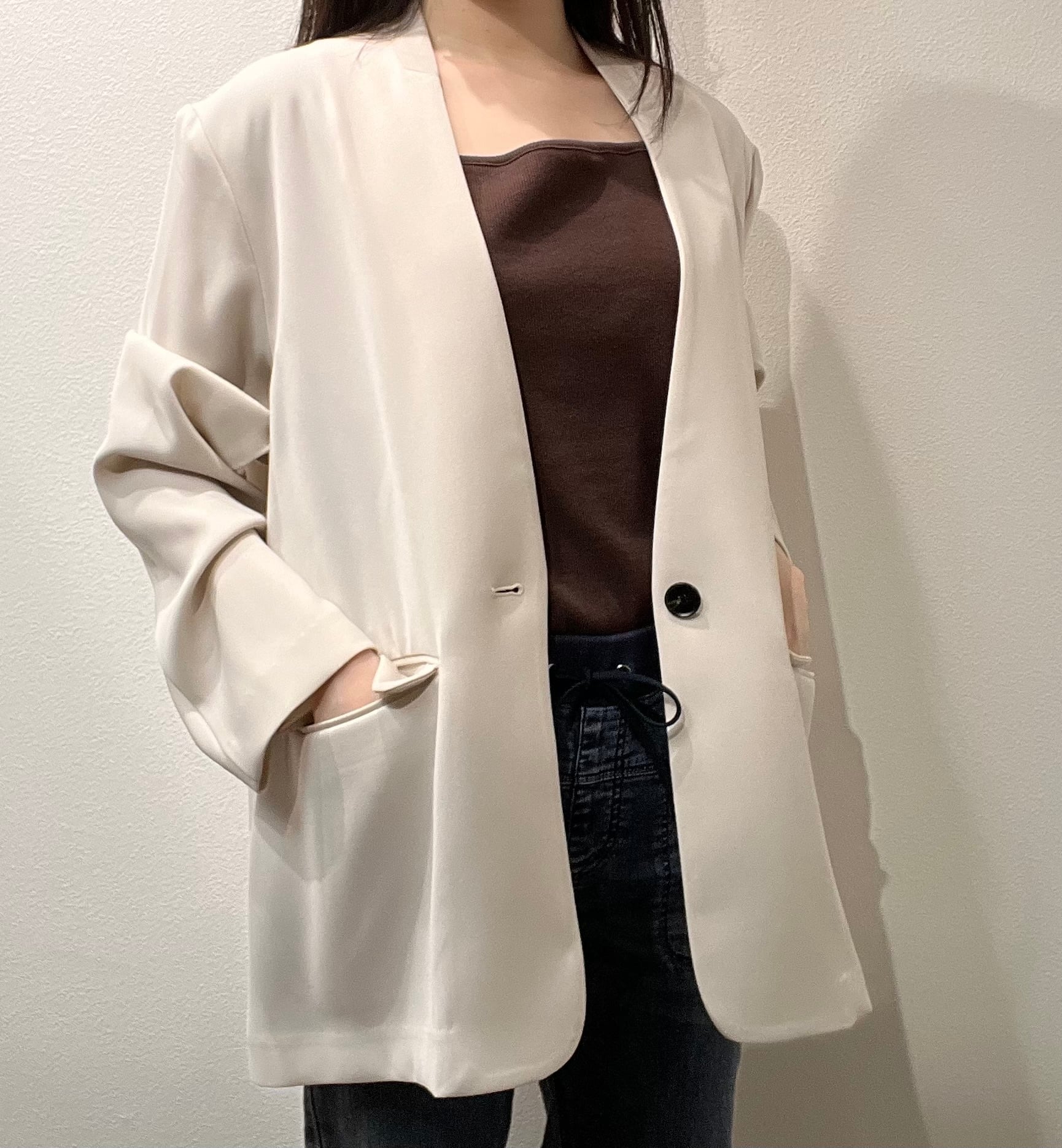 QTUME】ミリオーネツイルシングルジャケット 612-24010 | Posie dress