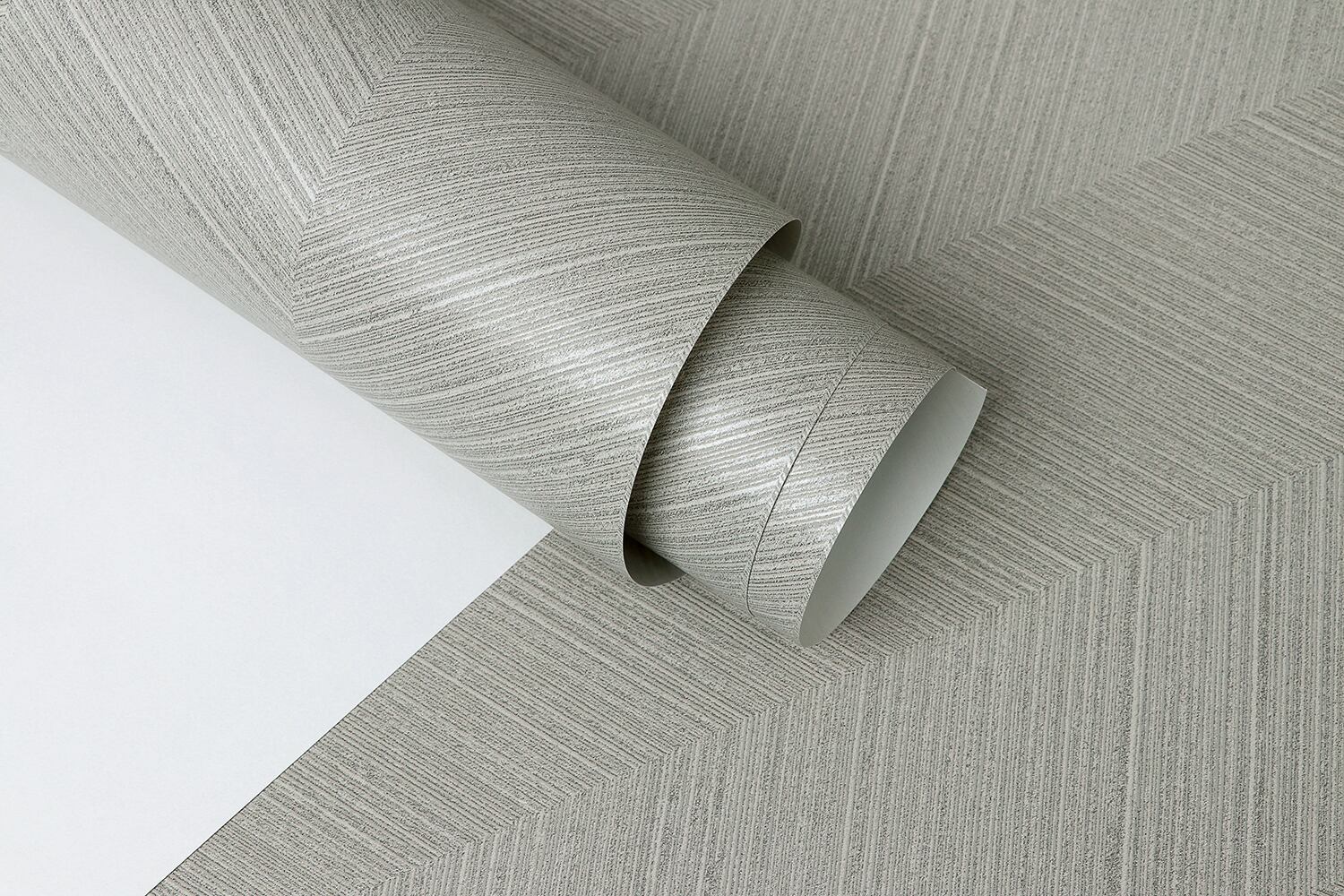 【特急取り寄せ】コンクリートグレー×マットライトグレーシェブロンパターン FL774803MT