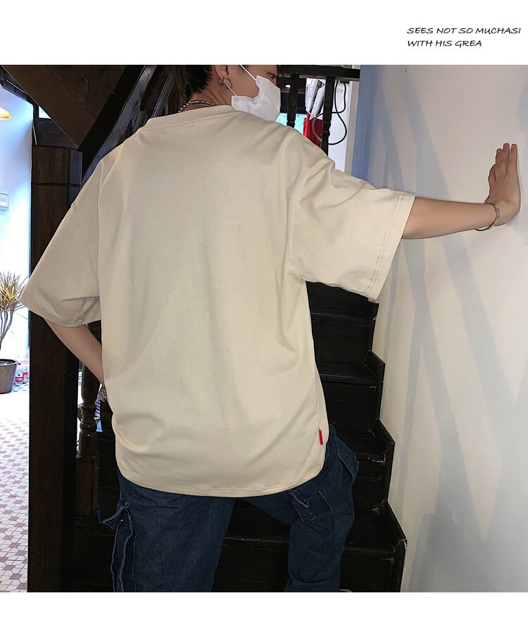 全3色 Tシャツ カットソー プリント カジュアル シンプル