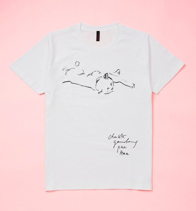 【ama project】「猫」Design by Charlotte Gainsbourg / T-shirt