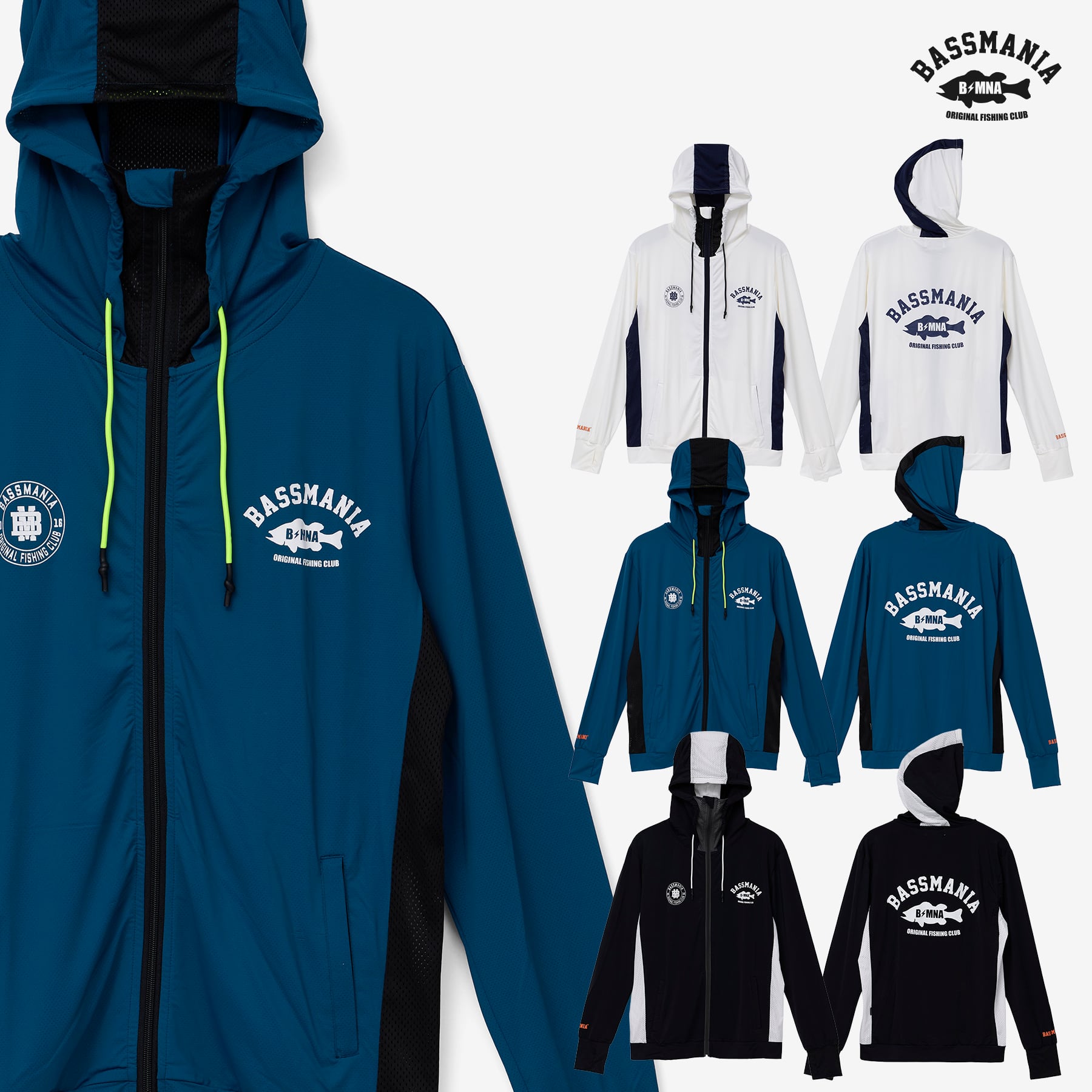 UV Rush Cool Logo Zip Parka［WHITE］［LIMITED］ | bassmania.jp