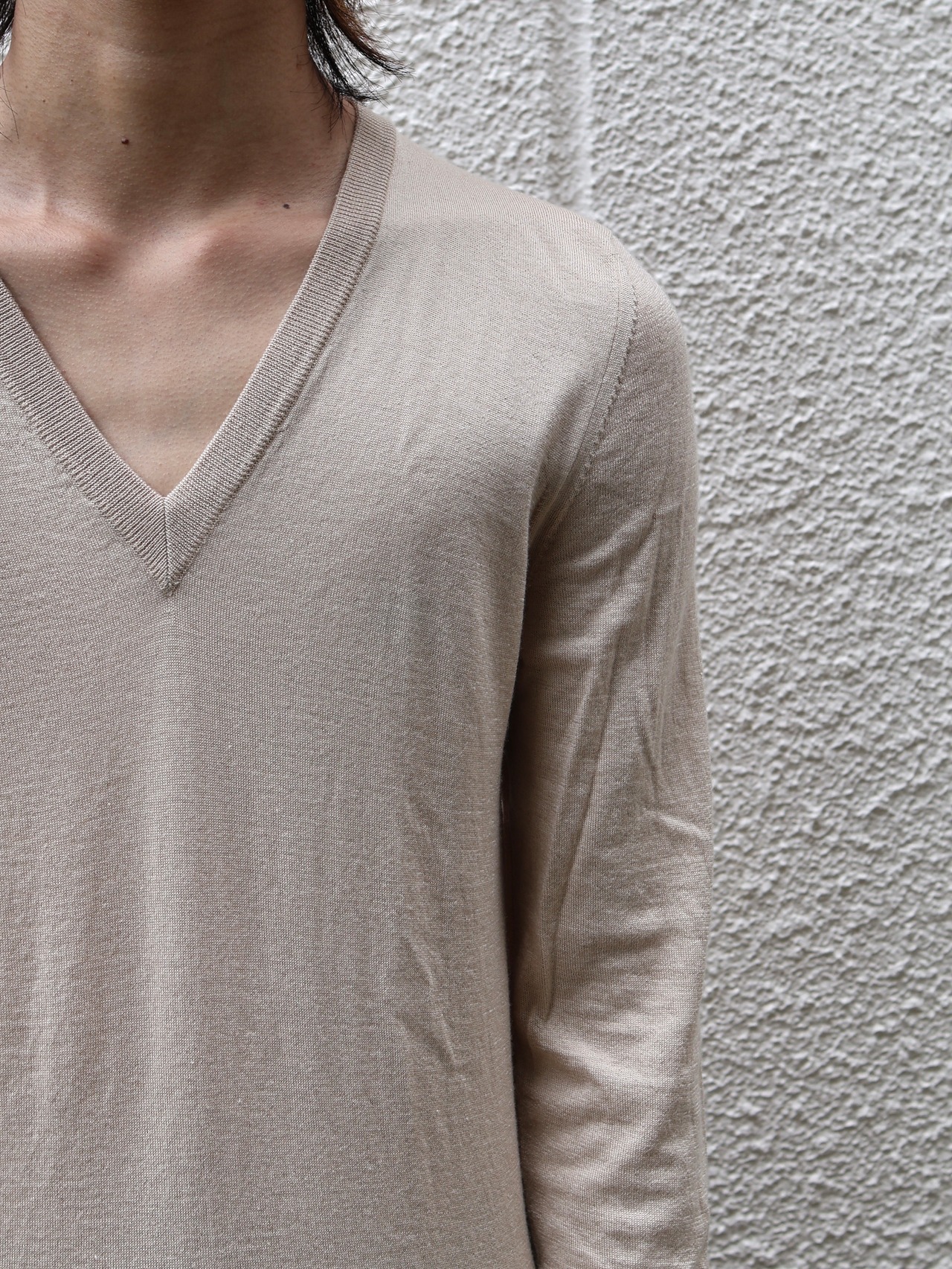 【christian dior】logo design Vneck knit