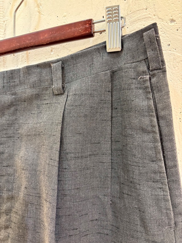 【MEN'S】50's charcoal gray black splash slacks