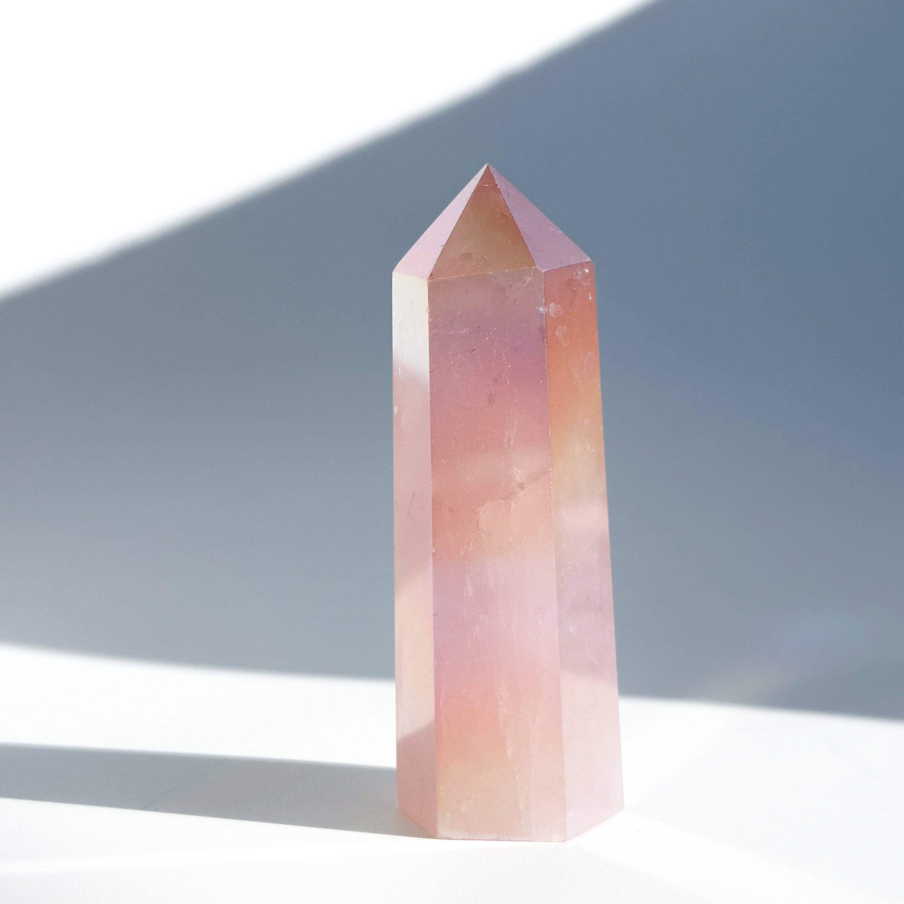 エンジェルオーラローズクォーツ タワー24✧ Angel Aura Rose Quartz