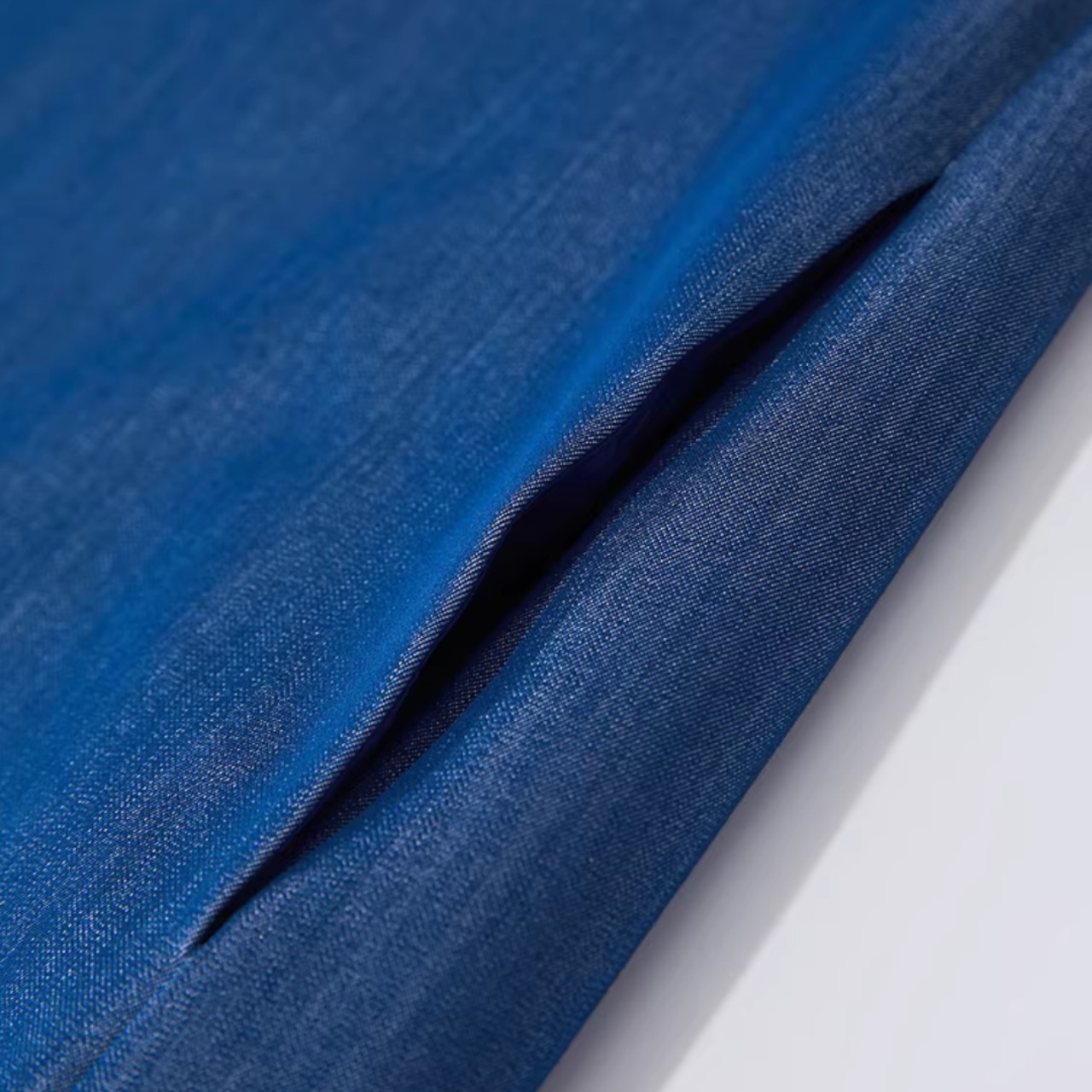 バックシャン 長袖 Aライン シャツワンピース 00088・画像11