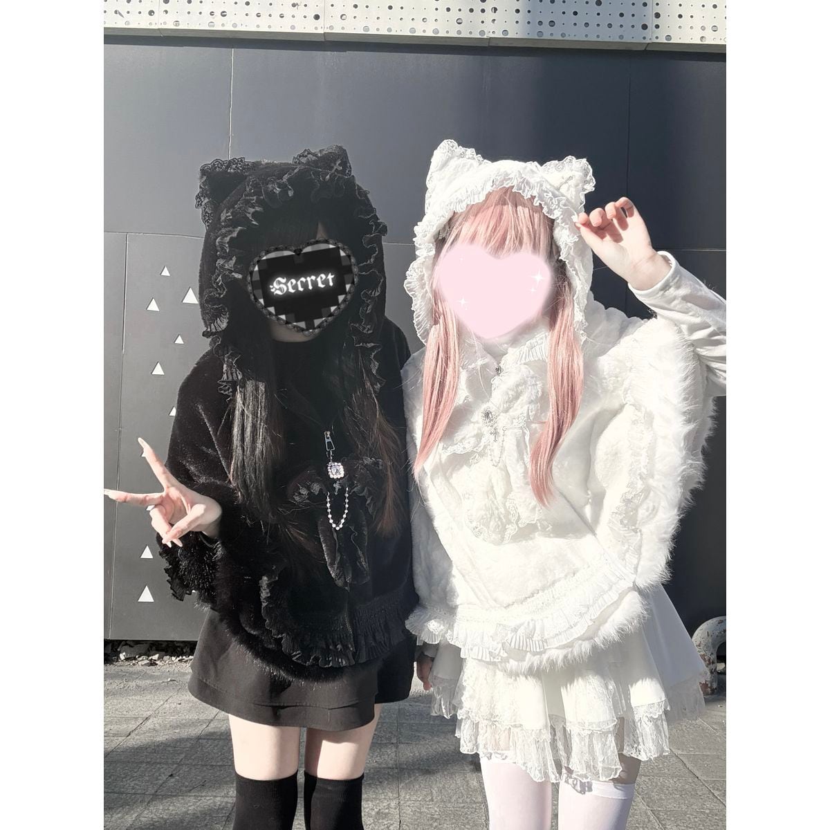 地雷系ネコミミファートリムケープコート | Maiden's Rêve