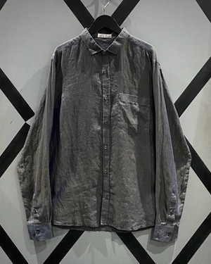 【X VINTAGE】“玉虫” Color Vintage Loose L/S Linen Shirt
