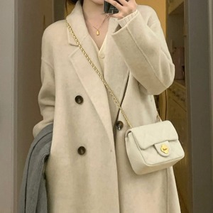 ダブルブレストミモレ丈コート 5color A01037