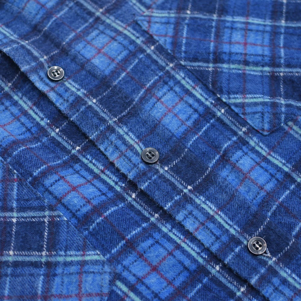 80～90s SAUGATUCK プリントチェック フランネルシャツ ヴィンテージ