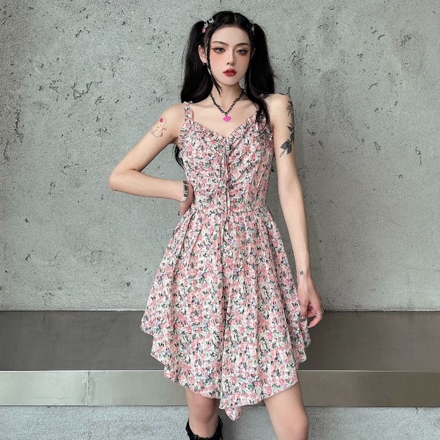 サマーフローラルスリムショート レース 夏物 ドレス 花柄 スカート ピュア ケッペル40884540565