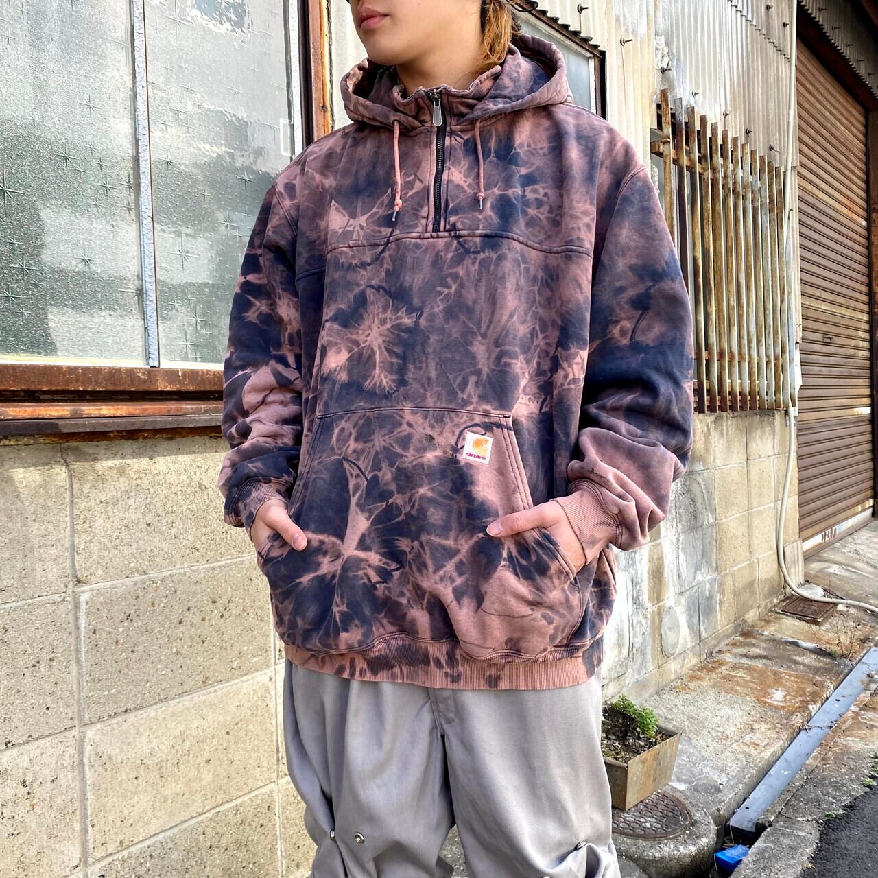 ノースフェイス ジップ ハイネック スウェット トレーナー メンズ L 古着 The North Face プルオーバー ロゴ刺 ワンポイント 紺 与え