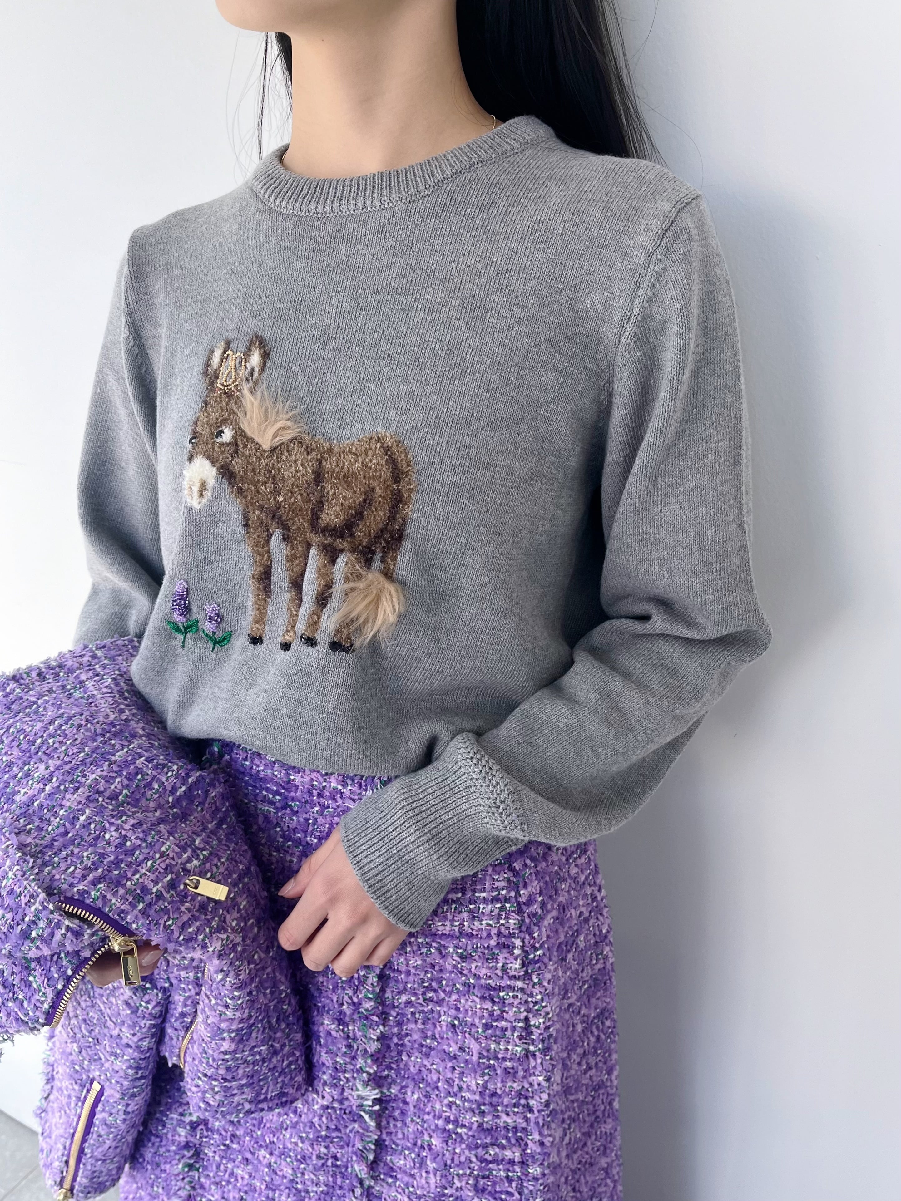 coco ミュベール ロバちゃん ニット MUVEIL WORK - coco様専用 ミュベール ロバちゃん ニットの通販 by