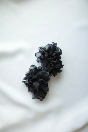 frill flower BLACK