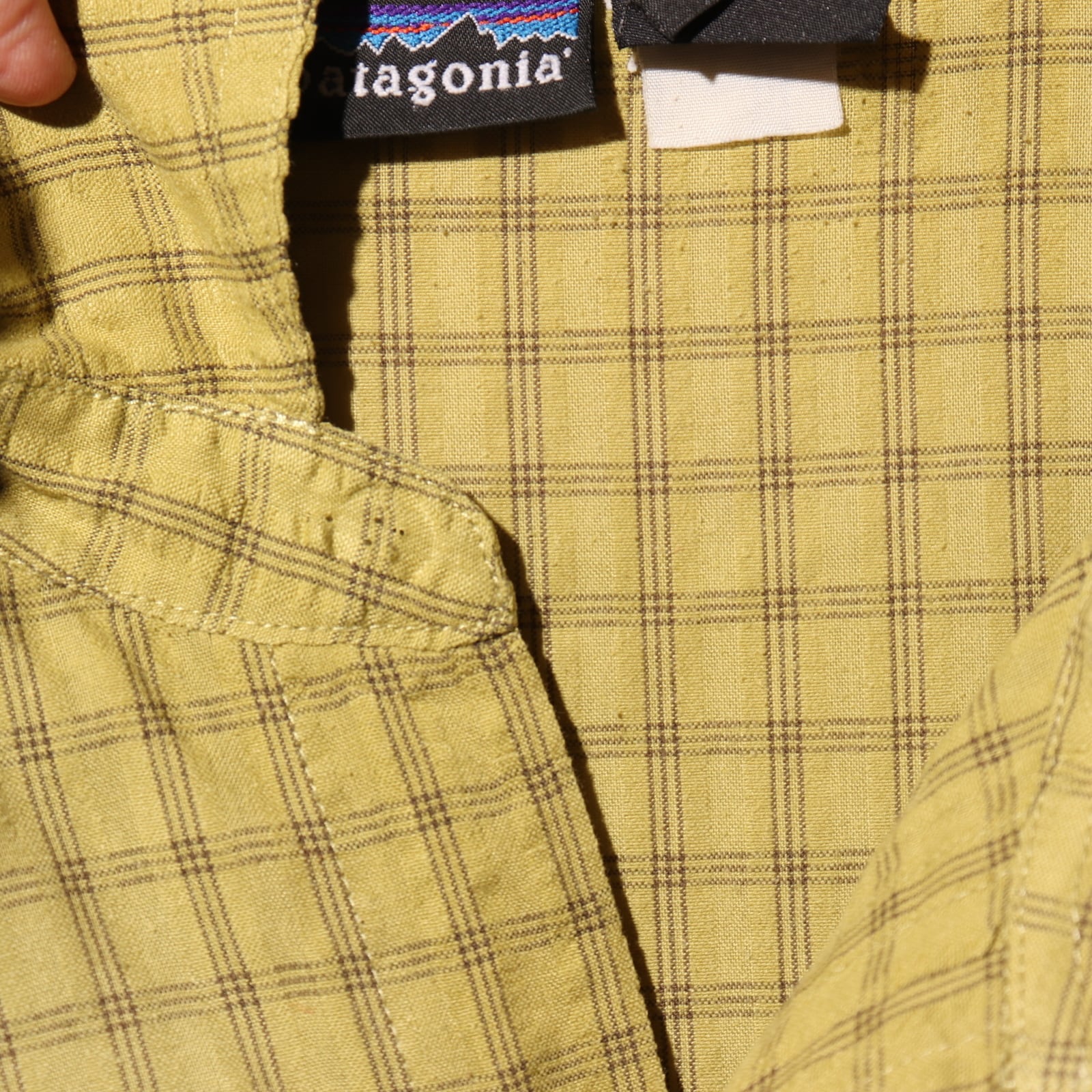 XL 01年 Patagonia パッカーウェアシャツ パタゴニア 緑 グリーン 