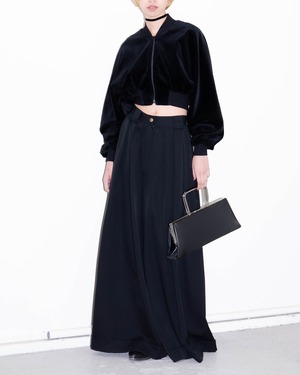 1980s Euro vintage - cropped zip-up velour blouson