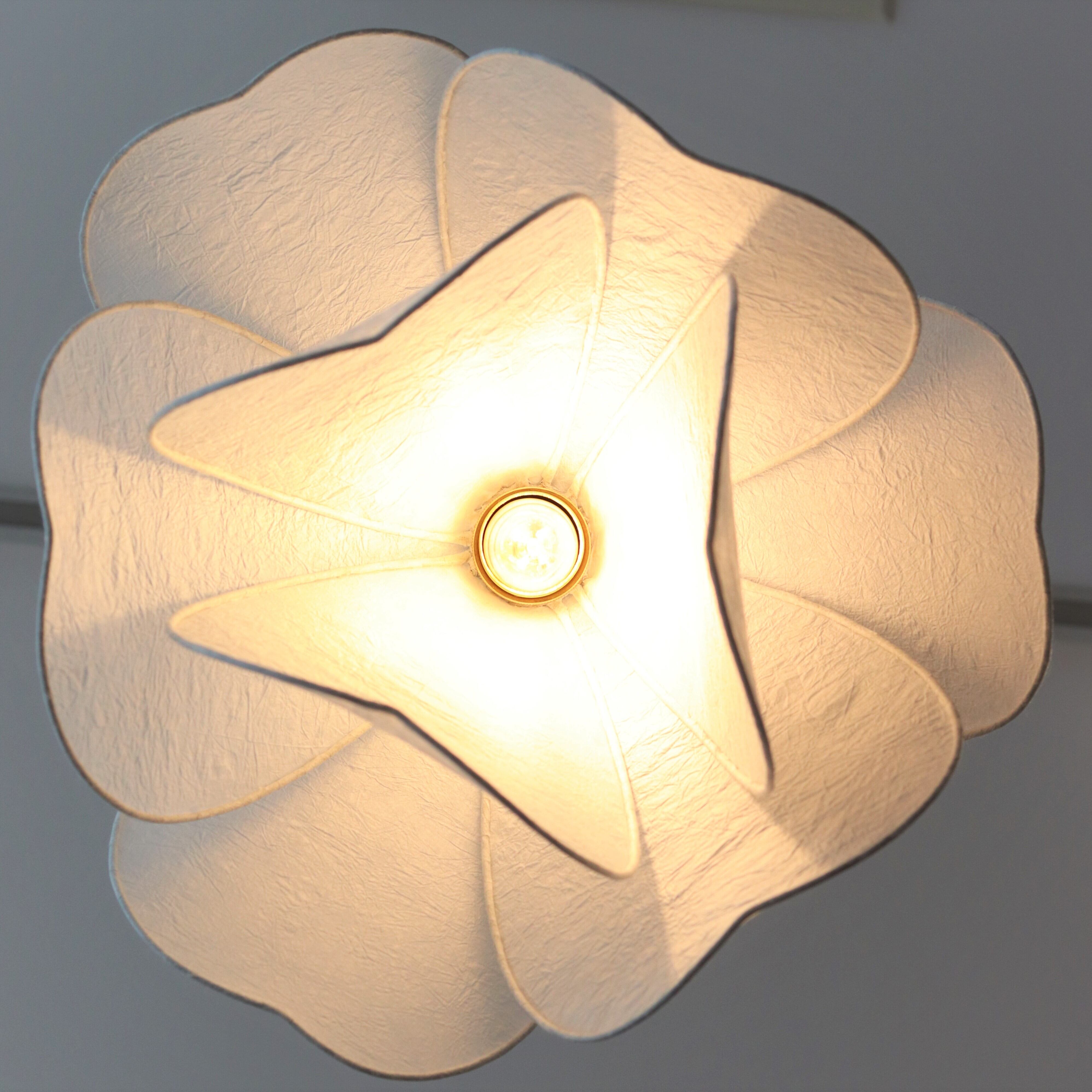 照明】和紙シェードのペンダントライト 白/L | ジーフラットインテリア