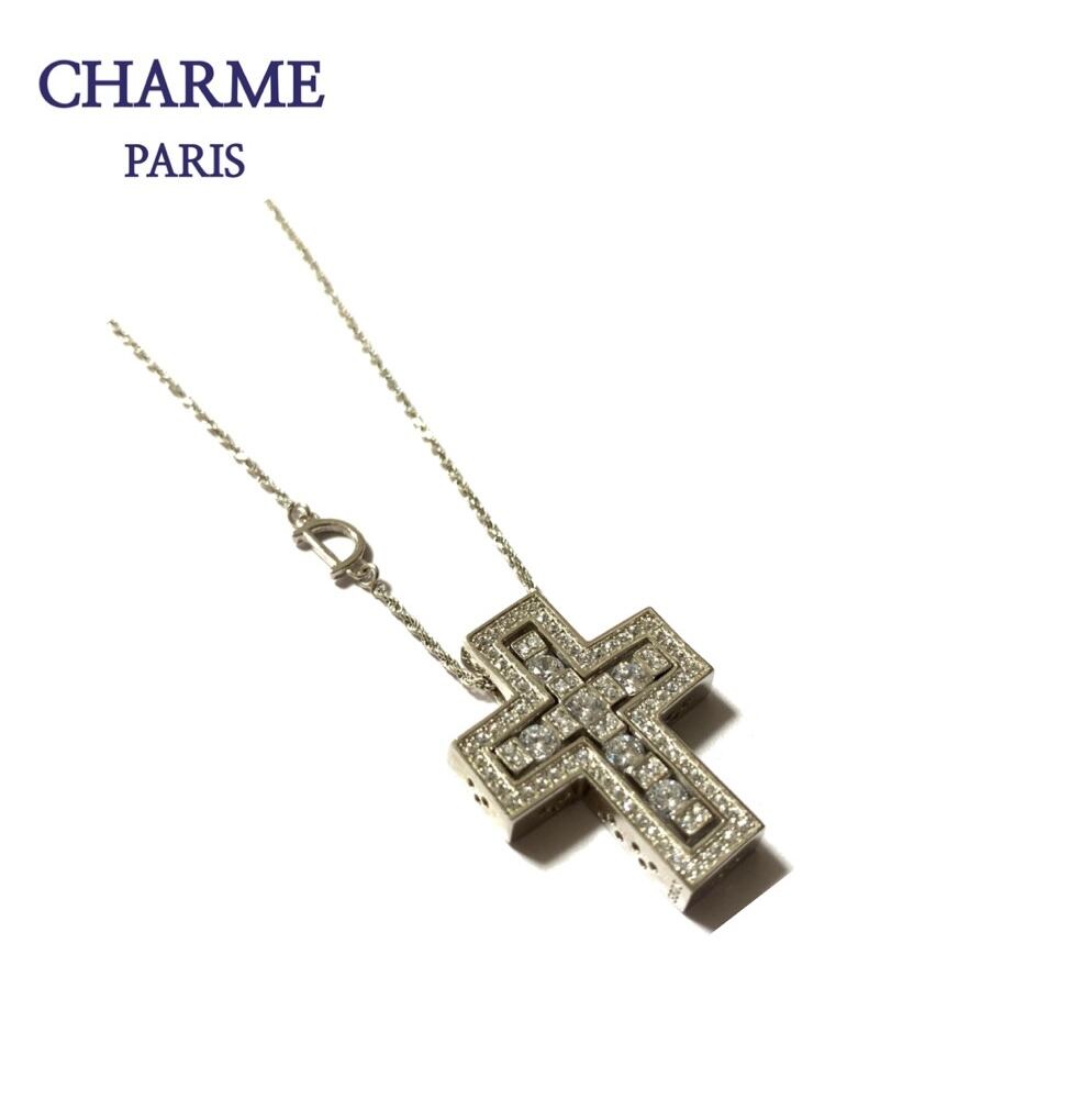 white gold coating  cz diamond separate original necklace