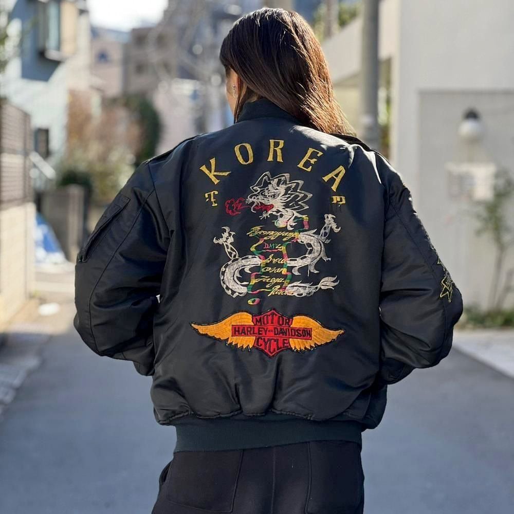 KOREA] Vintage Nylon Souvenir Jacket [1980s-] Vintage Nylon