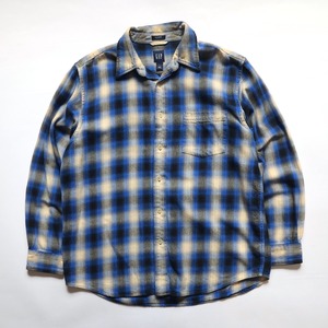 00S GAP OMBRE CHECKED L/S SHIRT
