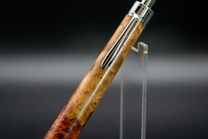 【朱色の銘木】 本花梨 瘤杢 紅白 特上 silver BP