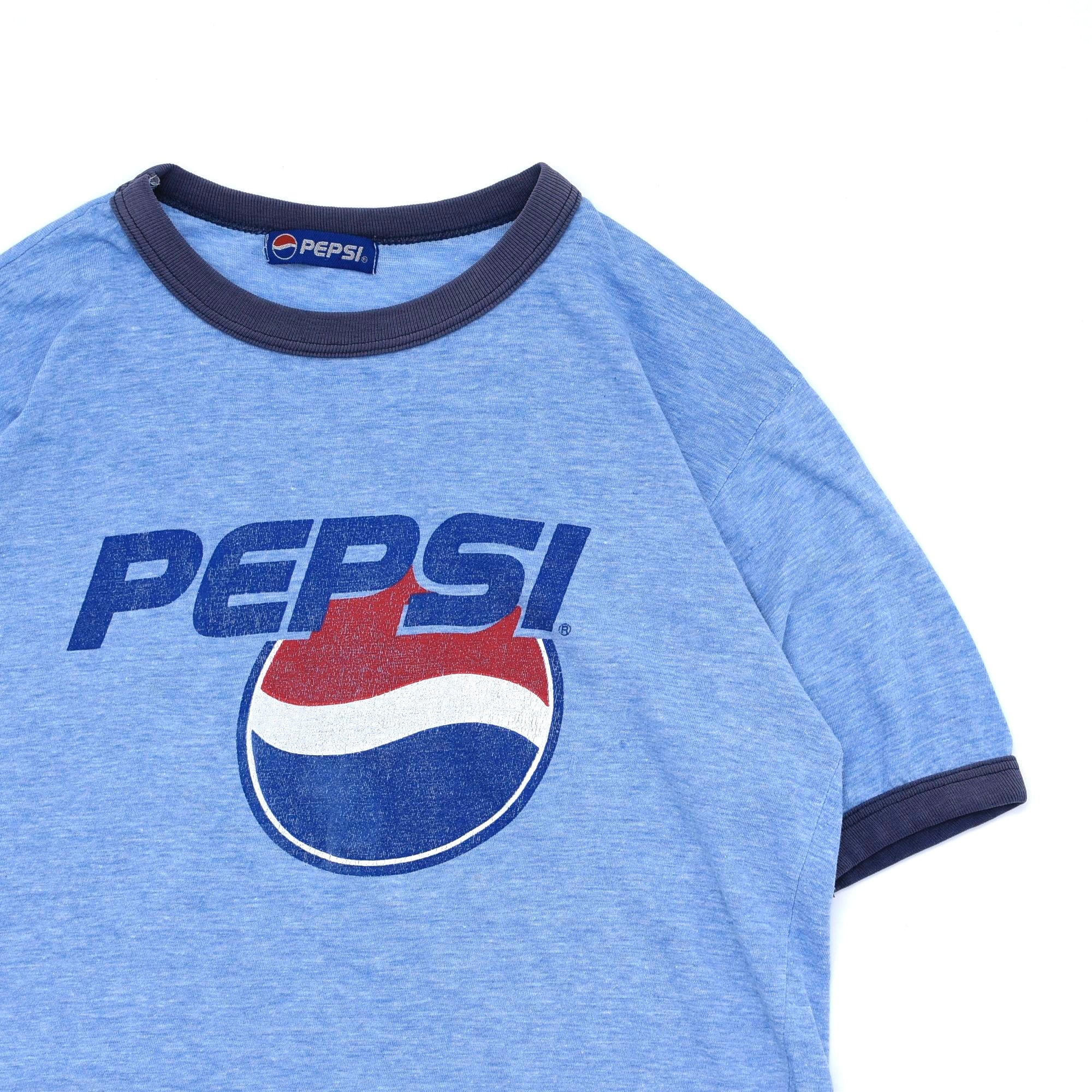 90's PEPSI logo print ringer T shirt | 古着屋 grin days 90's PEPSI logo print ringer T shirt | 古着屋 grin days