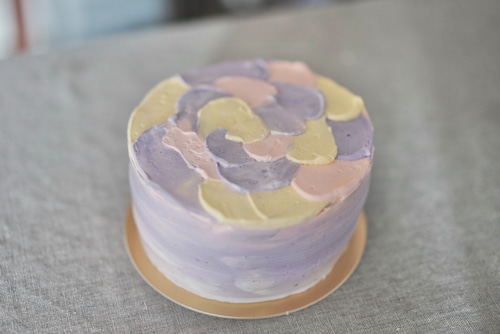 センイルバタークリーム（ピンク/紫/黄色）