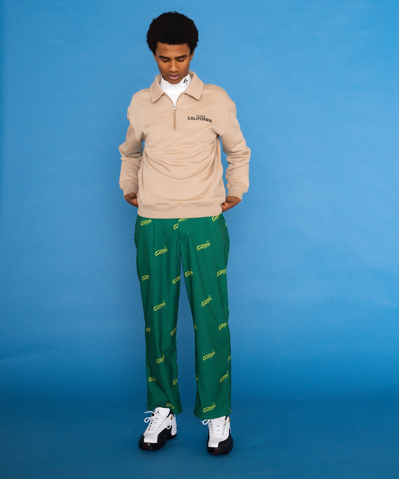 【RCGC】CGC LOGO PATTERN STRETCH WIDE TUCK PANTS［RGP008］