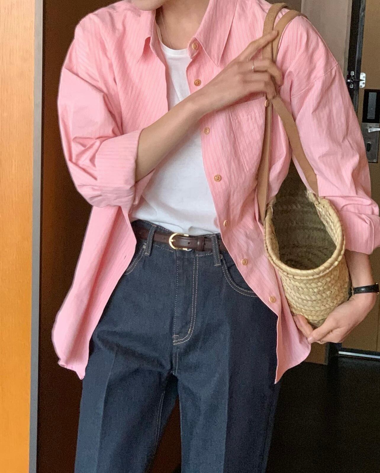 (即納)daowl / stripe shirts