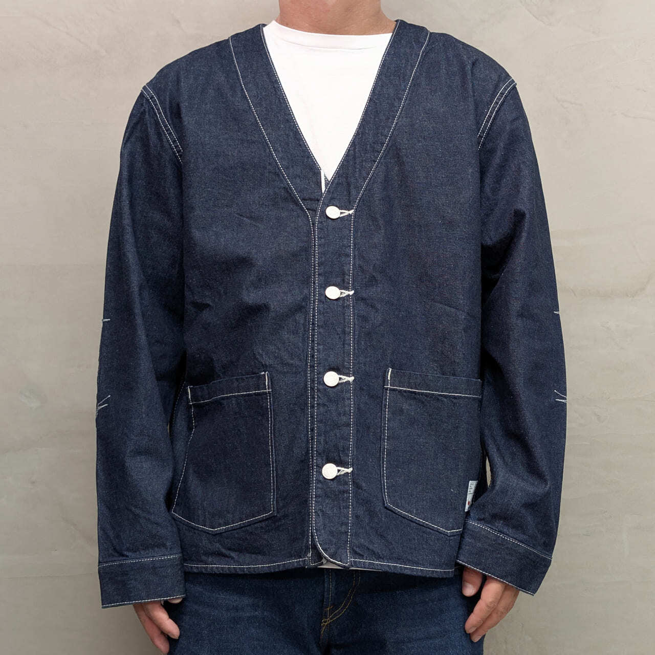 VINTAGE DENIM CARDIGAN ［OW］ | BLUE SAKURA JEANS 公式サイト