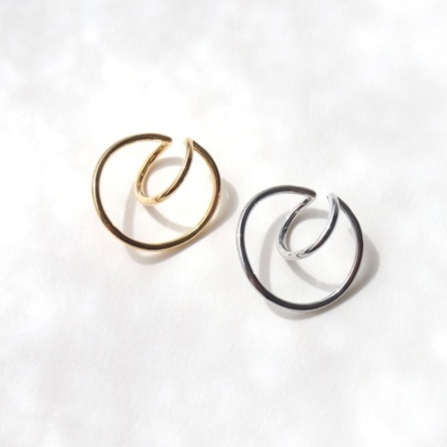 24KGPカーブラウンドイヤーカフ