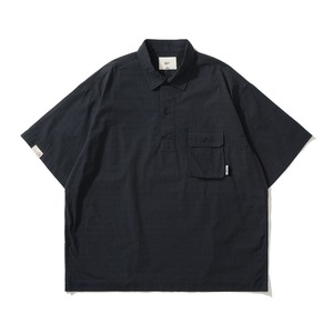 レトロカジュアルワントーンカラーポロシャツ vi1532