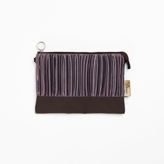 カラフルプリーツ2WAYポーチ（ＤＳＰ－P９１２＋）#258アッシュパープル