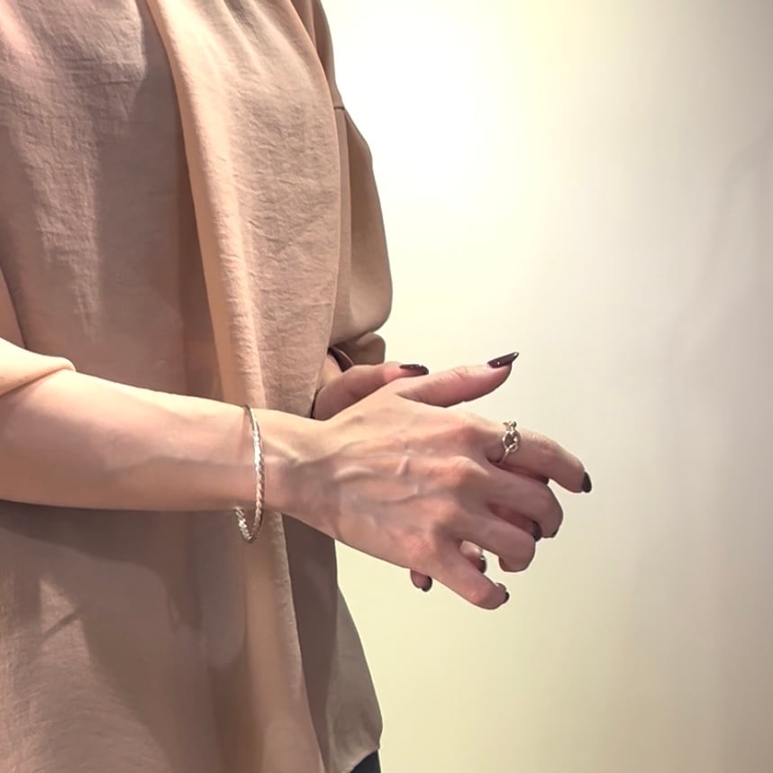 希少サイズ1827【 TIFFANY&CO. 】silver925.K18 13号ラブノット