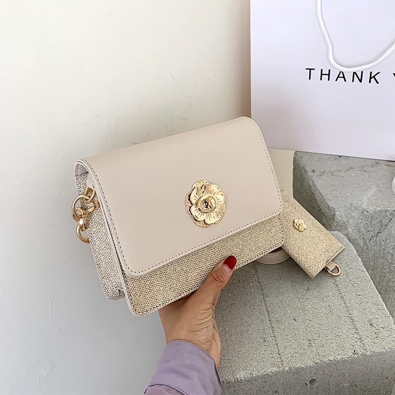 eignレディースバッグ2020夏ニューウェーブテクスチャーワイルドチェーンショルダーバッグネットレッドファッションスモールスクエアバッグ Tiancai_Wing_Bag4208782