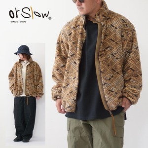 orslow [オアスロウ] AFRICAN PATTERN BOA FLEECE JACKET (UNISEX) [03-6018-AR] アフリカンパターンボアフリースジャケット・ボアフリース・フリースジャケット・キャンプ・アウトドア・MEN'S / LADY'S [2023AW]