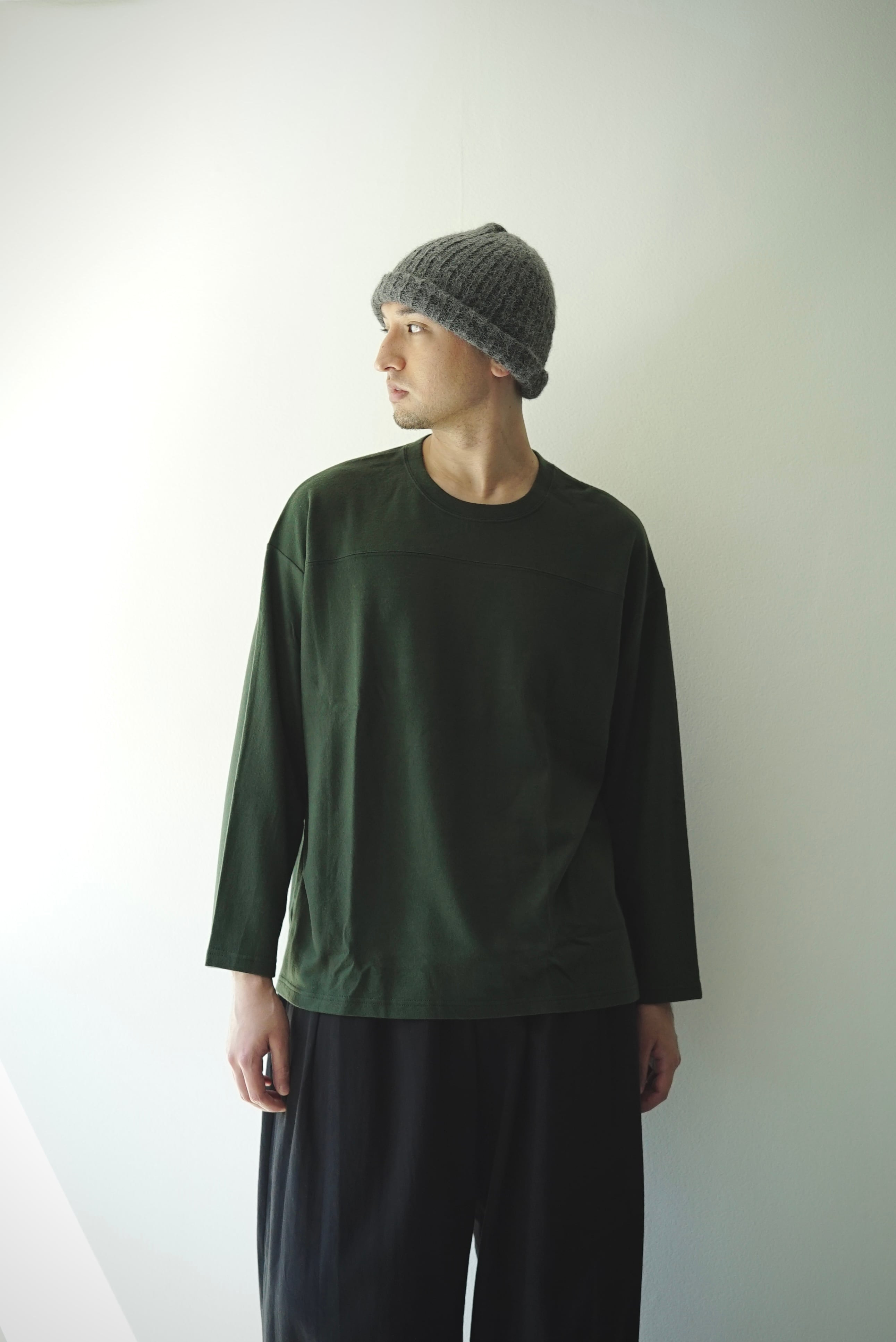 COLINA　Super140s Washable Wool warm Tee