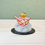 【送料無料】レジンで作った小さな鏡餅　紫陽花　お正月飾り　水引　ハーバリウム　選べるデザイン　水晶　お花　