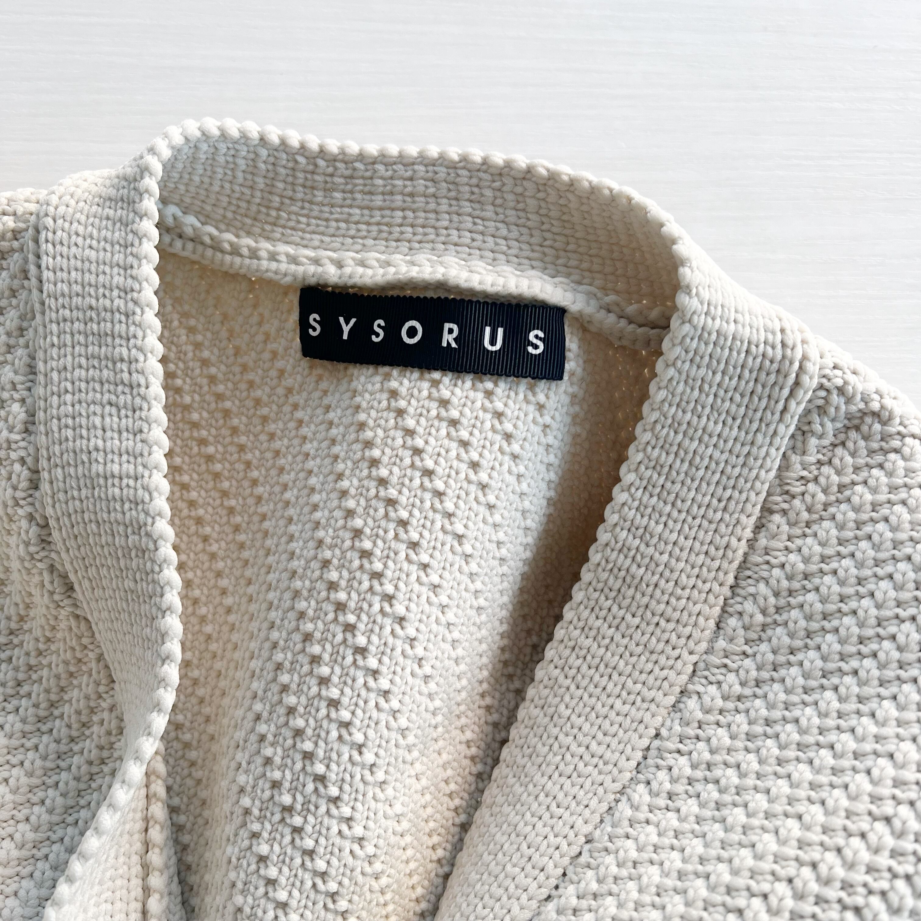 【代引可】 SYSORUS × akko3839 ウェービングニットカーディガン 821187 トップス